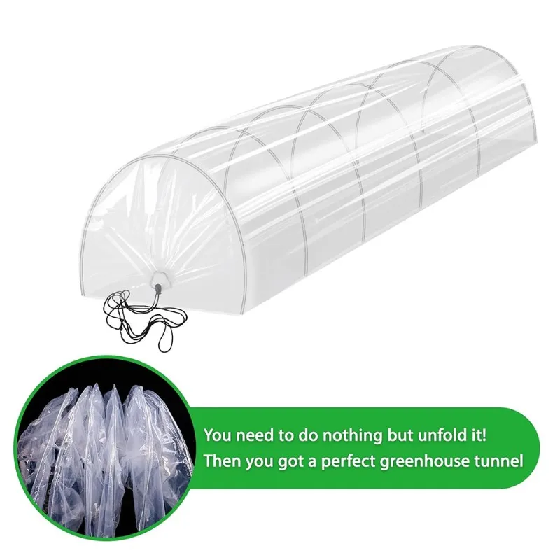 Serres tunnel miniatures 2-en-1 ABXF-2, serres pour jardin extérieur, cloches de jardin, couvertures de serres, arches de jardin, bacs surélevés