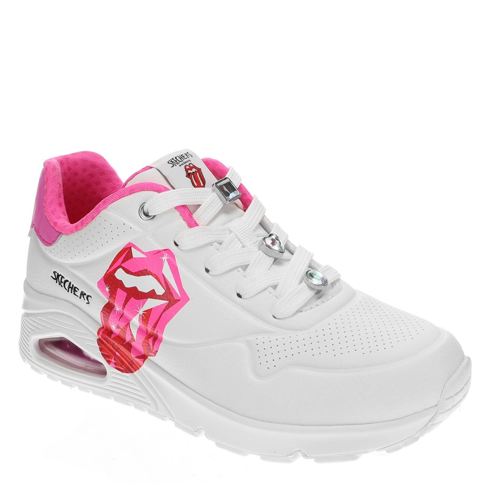 Skechers Street UNO- Diamond Stones - Womens 10 White Sneaker Medium