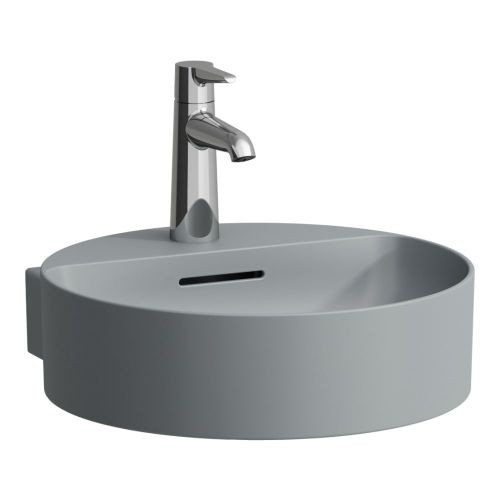 Laufen Val Handwaschbecken 81128.1, 1 Hahnloch ohne Überlauf H8112817581111 Image