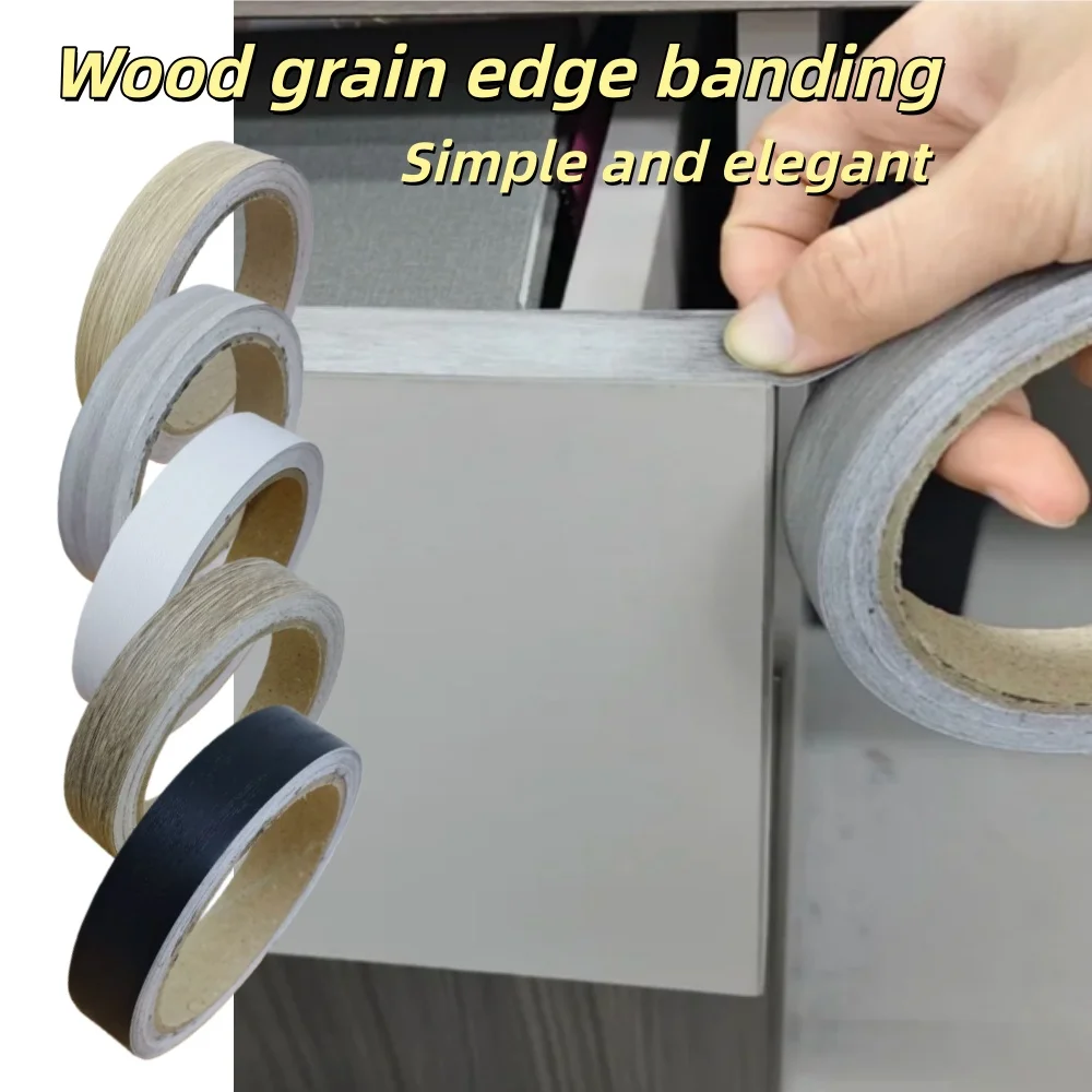 1 Stück 10 m x 2 cm Holzmaserung Kantenband PVC verdickt generalüberholt selbstklebendes Kantenband selbstklebend dekorativ