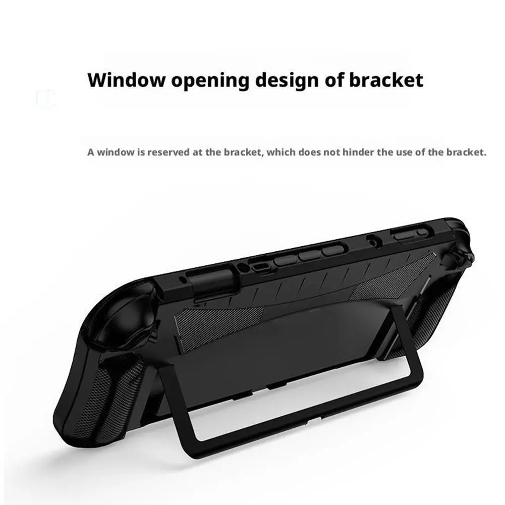 TPU-Schutzhülle für Nintendo Switch 2, ergonomische Griff-Griffabdeckung, Anti-Fall- und staubdichte Schutzhülle mit Halterung Image
