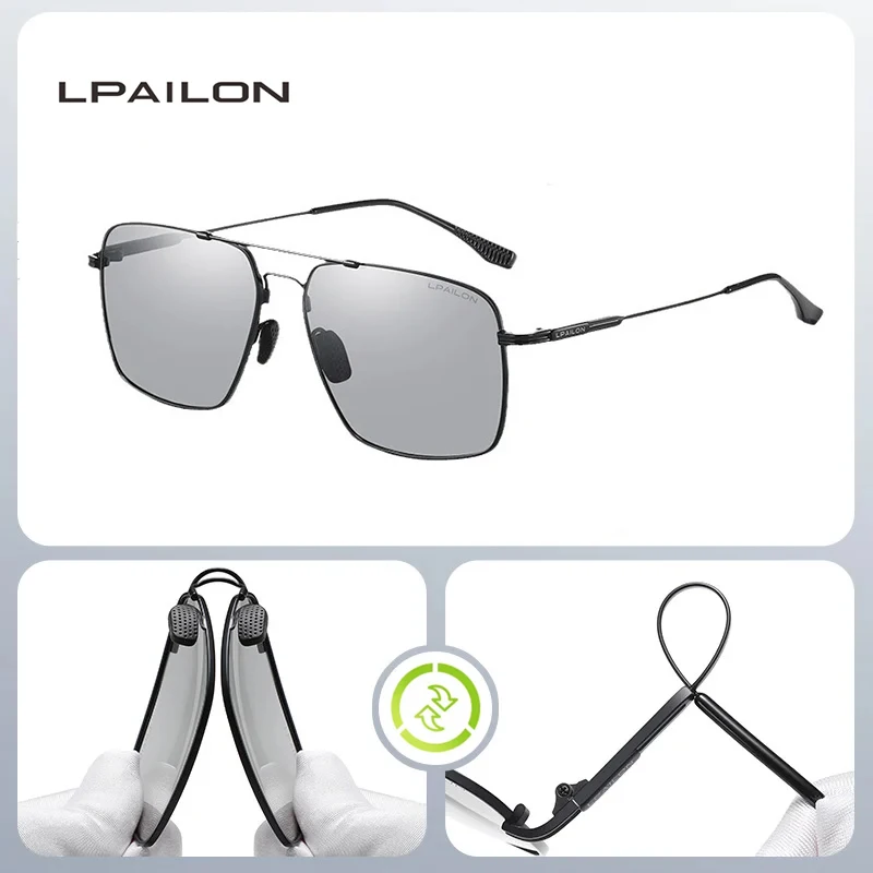 Original 3026 Aviator Glasgläser 62 mm Sonnenbrille Unisex Ovaler klassischer dünner Metallrahmen im Karton Image