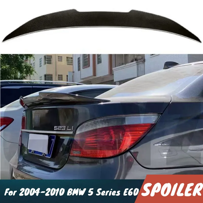 Für 2004-2010 BMW 5er E60 Hohe Qualität ABS Kunststoff Auto Hinten Stamm Deckel Auto Spoiler Flügel außen Tuning Zubehör Image