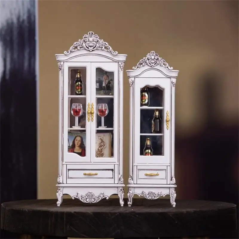 Vintage Weinschrank Möbel Dekor Simulation Lagerschrank Vitrine Modell Zuhause Wohnzimmer