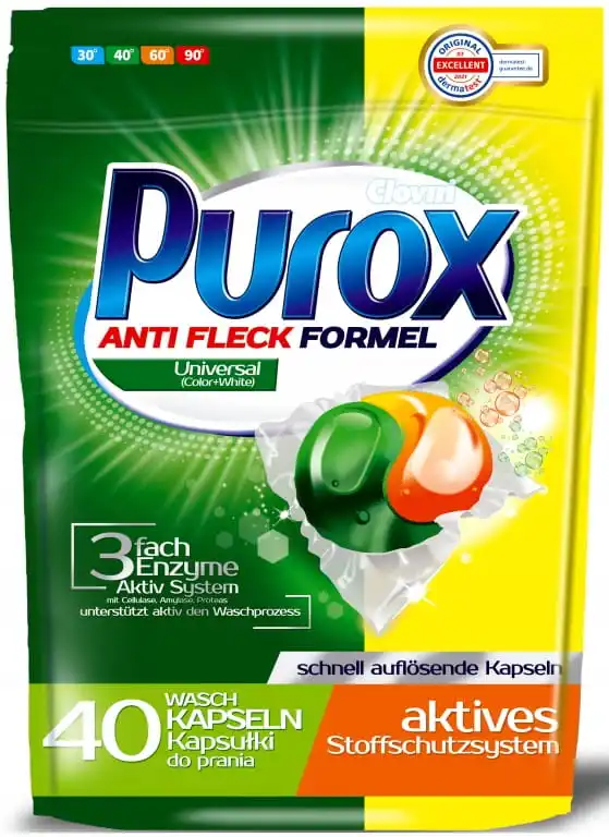 Kapseln zum Waschen von Stoffen, 40 Stück, universell Image