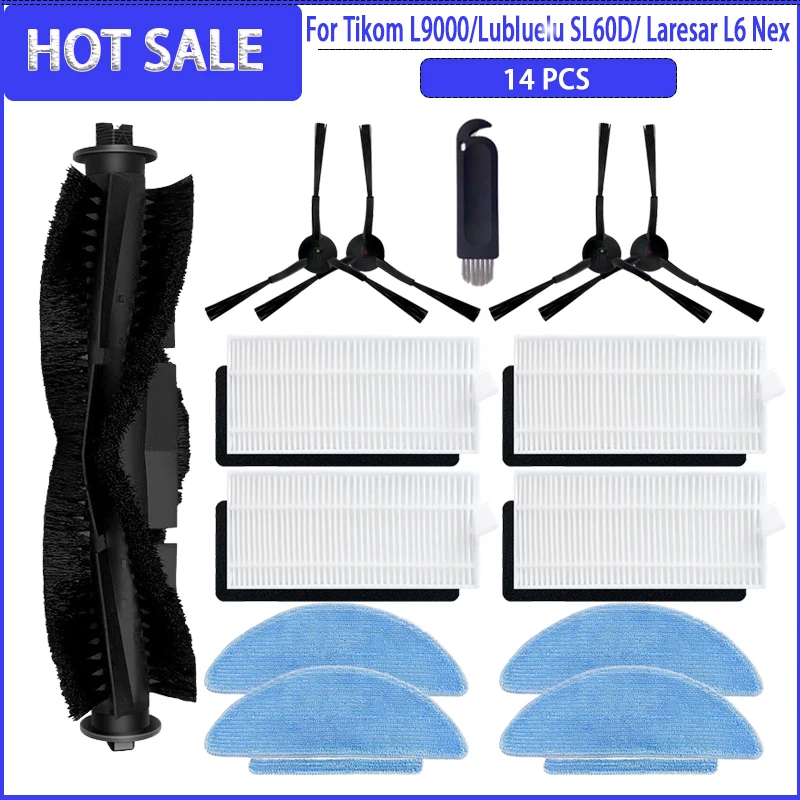 Hauptseite bürste Hepa Filter Mopp für Lubluelu SG60 Sl60 Sl60D Sl61/Laresar L6 Nex / Tikom L9000 Ersatzteile Image