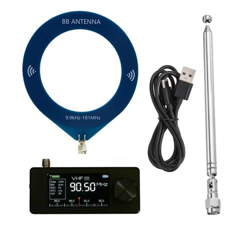 CNC Aluminium ATS-mini V3 SI4732 Mini Radio Pocket SSB Radio FM/AM Alle Band ESP32 Radio Empfänger mit Kopfhörer Verstärker Hallo-Z Image