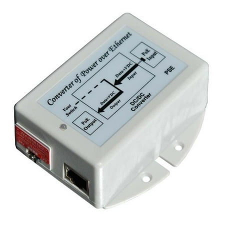 48V Gigabit 24W Passive POE Output - Switch Selectable 18 Or 24V