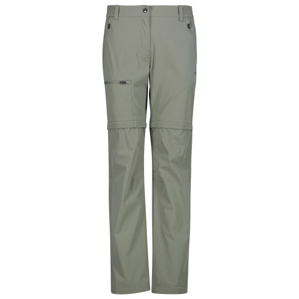 CMP - Women's 4-Way Stretch Zip Off Pant - Zip-Off-Hose Gr 48 oliv/grau