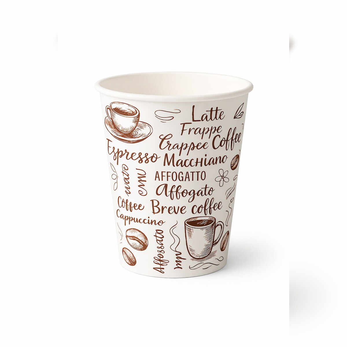 RyanPack Einweg Kaffeebecher Single Wall 480 ml Weiß – 1000 Stück (20x50) Image