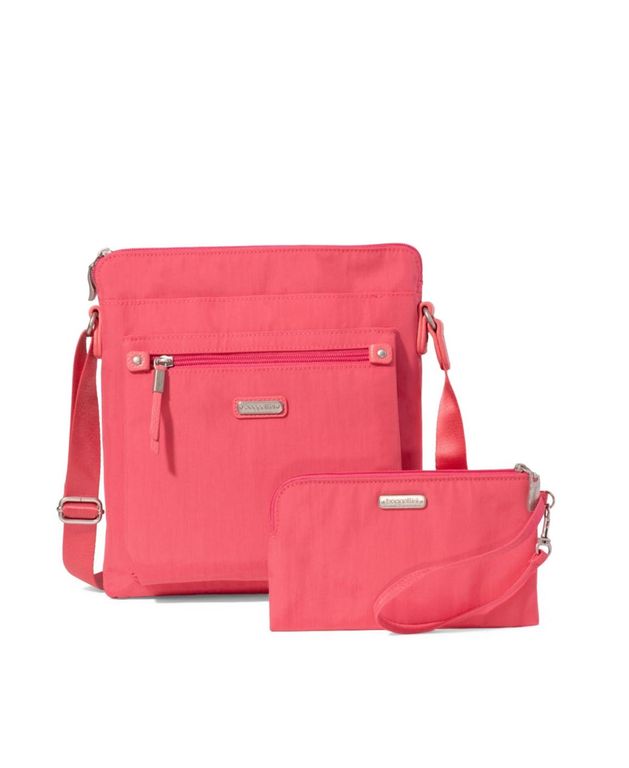 Go With Rfid Wristlet Crossbody Bag - Pink - Baggallini Shoulder Bags