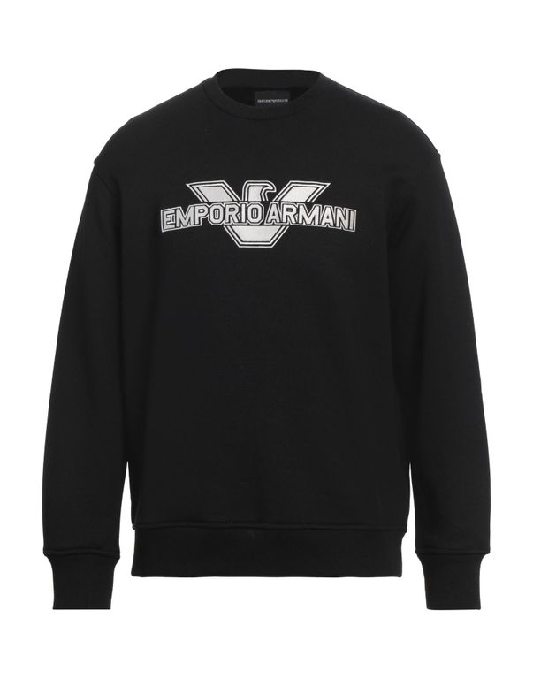 Sweatshirt - Black - Emporio Armani Sweats
