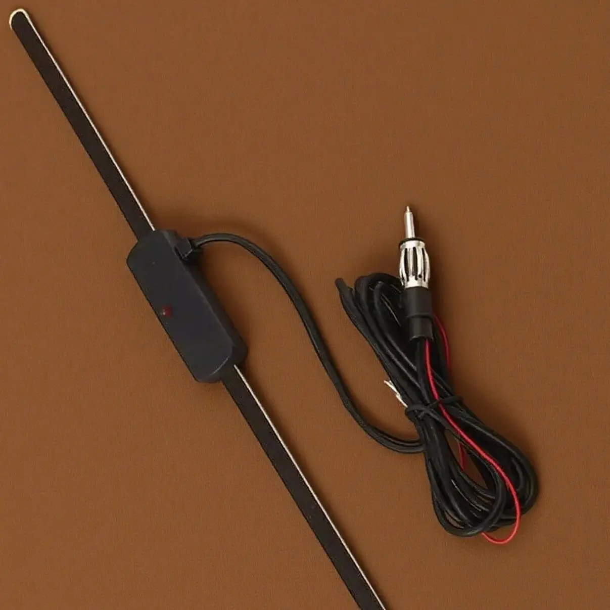 1Pc Auto Elektronische Radio Antenne Windschutzscheibe Auto AM FM Radio Antenne Signal Verstärker Booster 12V Universal Antena booster Image