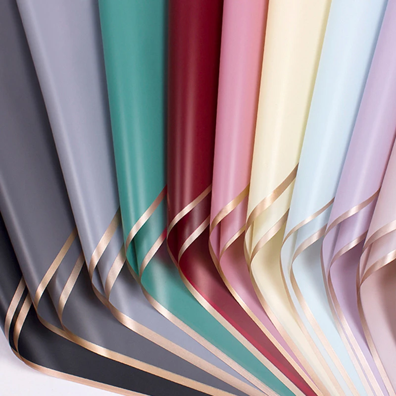 20 TEILE/PAKET Blumen Geschenkpapier Phnom Penh Gelee Film Matte Transluzente Wasserdichte Papier Hansu Bouquet Geschenkpapier Image