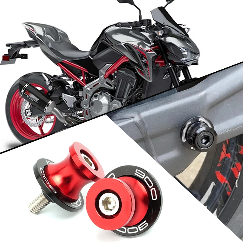 Für KAWASAKI NINJA Z900SE Z900RS Z900 Z900 Zubehör Motorrad Aluminium Schwinge Spulen Slider Stand Schrauben mit Logo Z900 Image