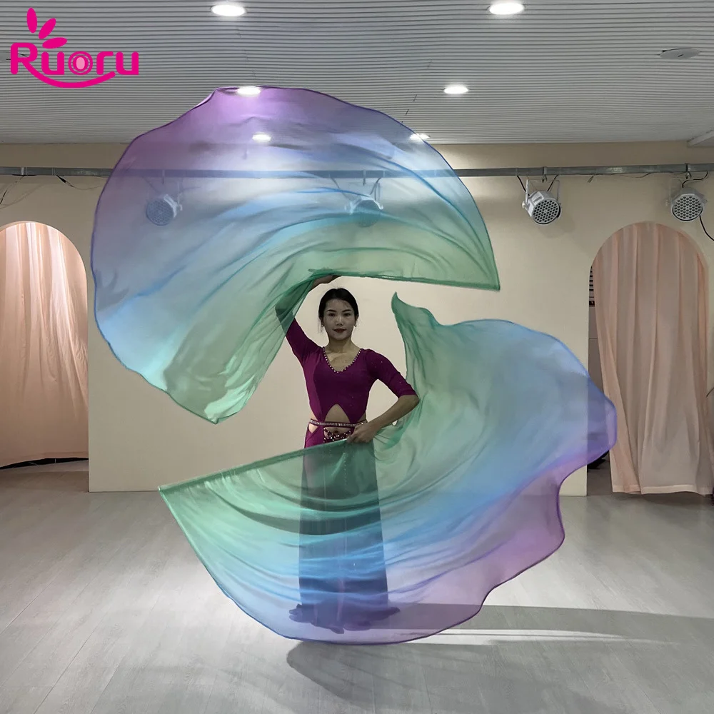 Ruoru 2PCS 190cm * 140cm Arbeitschiff Flaggen Bauchtanz Zubehör Allmähliche Funktionsschiff Flagge Bühne Requisiten Kirche Lob tanz Image