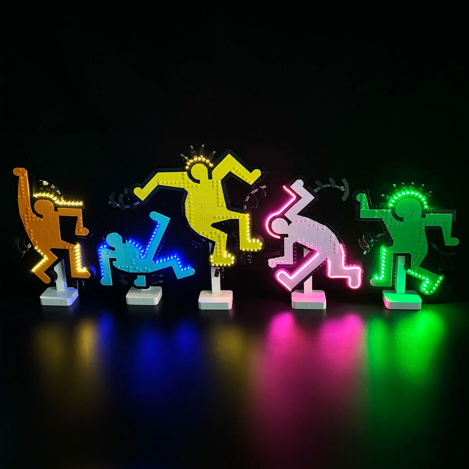 LYBMTWF LED-Beleuchtungsset, kompatibel mit Lego 31216 Keith Haring – Bausteine mit tanzenden Figuren (Modellsteine NICHT im Lieferumfang enthalten) Image