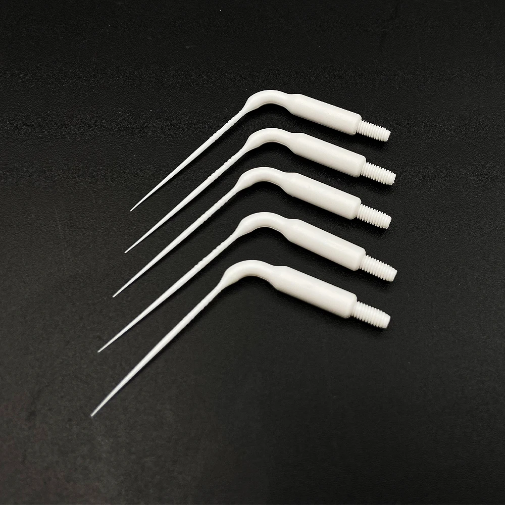 5PCS Dental Kunststoff Endo Bewässerung Tipps Fit Für Zahnmedizin Air Scaler Handstück Irrigator Spitze Image