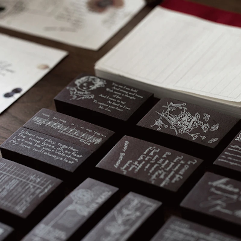 Vintage Bill Note Briefmarkenset aus Schaumstoff zum Basteln von Scrapbooking, Deko, Kartenherstellung, Journaling, Etiketten, Bastelbedarf Image