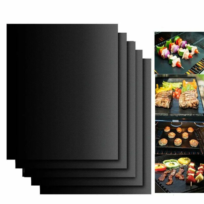 Küche Zubehör Silikon Back Matte BBQ Kochen Matte Schwarz Wiederverwendbare Antihaft Blatt Backblech Küche Gadgets Küche Werkzeuge