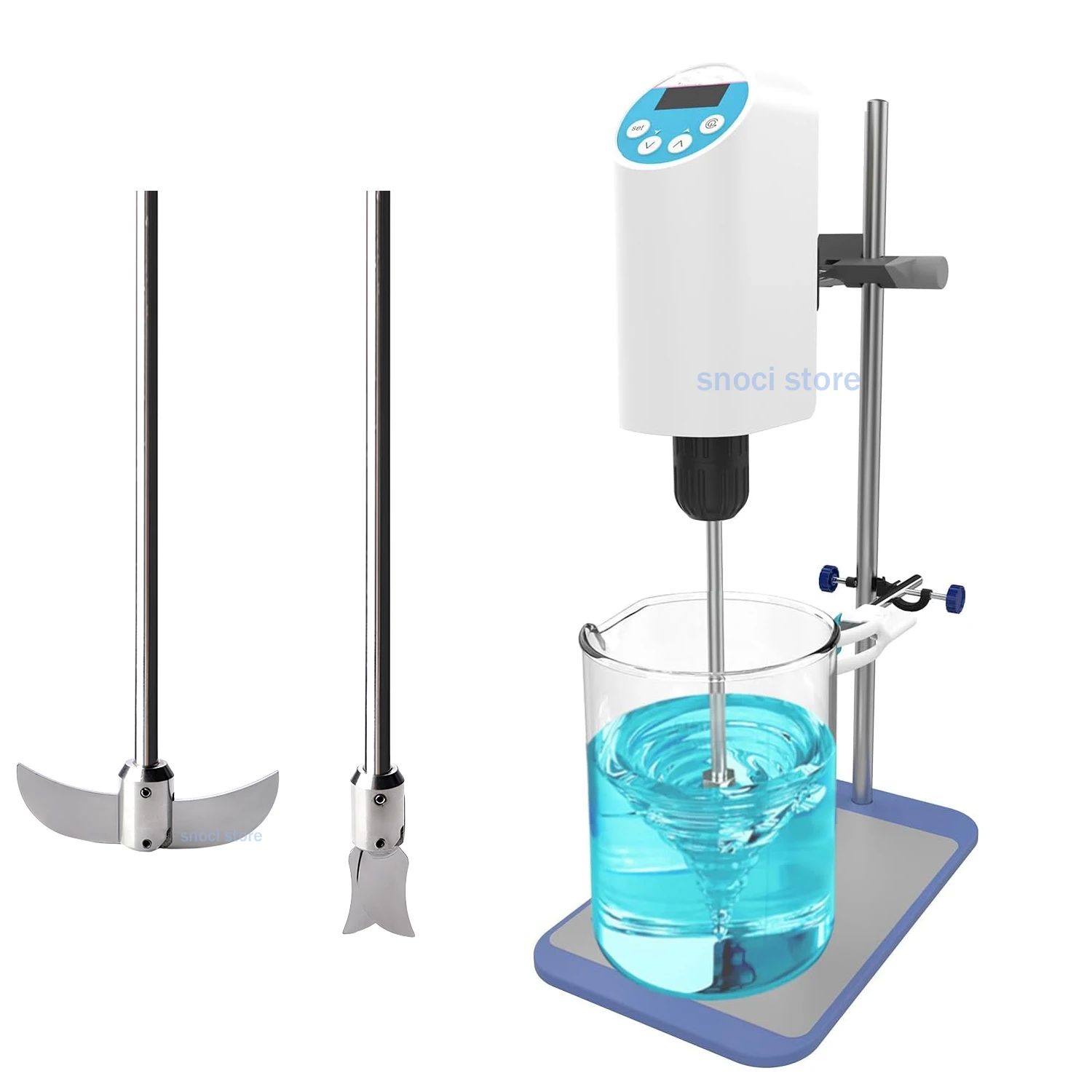 LAB-Rührer, Rührstab, Edelstahl-Standmixer, verstellbarer Rührstab mit zwei Klingen, Labor-Paddel aus Edelstahl 304, 1 Stück