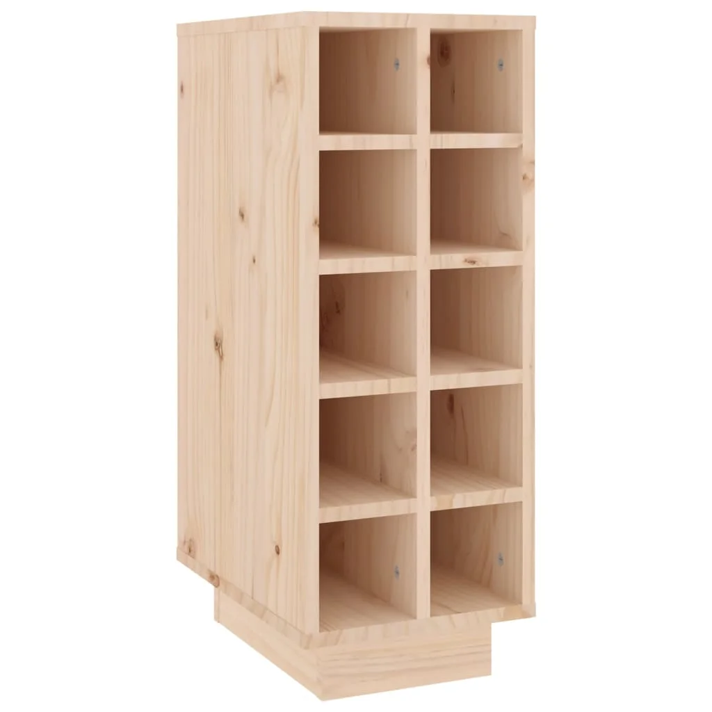 Weinschrank, 23 x 34 x 61 cm, massives Kiefernholz, moderne Dekoration, Haushalt, kreativer Weinflaschen-Display, braun, stabiler Wein-Organizer