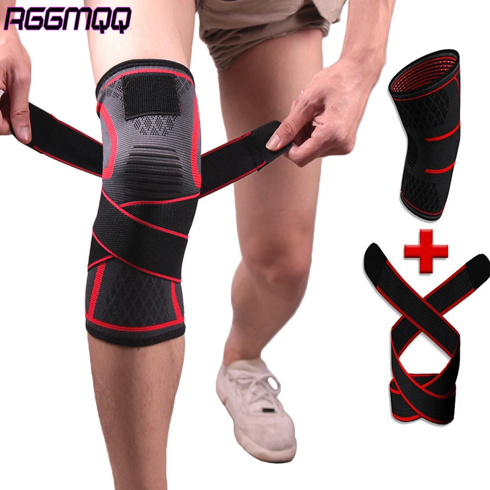 1 Stück professionelle Kniebandage – Kompressionsmanschette mit verstellbaren Trägern für Arthritis, Stabilisator für Sport – Männer und Frauen Image