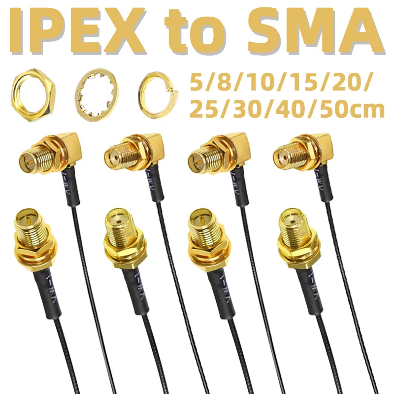 2/4/8Pcs UFL Auf SMA Verlängerung Pigtail Kabel SMA Buchse Auf RF Adapter Kabel 1,13mm auf SMA Buchse Verlängerung Kabel Image