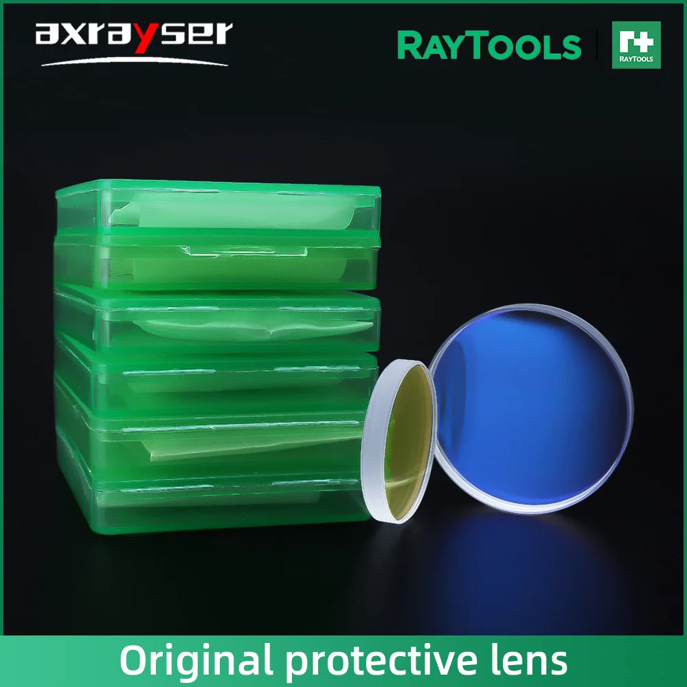 Raytools Original 27,9 x 4,1 37 x 7 schützende Windows Laser optische Schutzlinse für Raytools Laserkopf BT240S BM109 BM114S Image