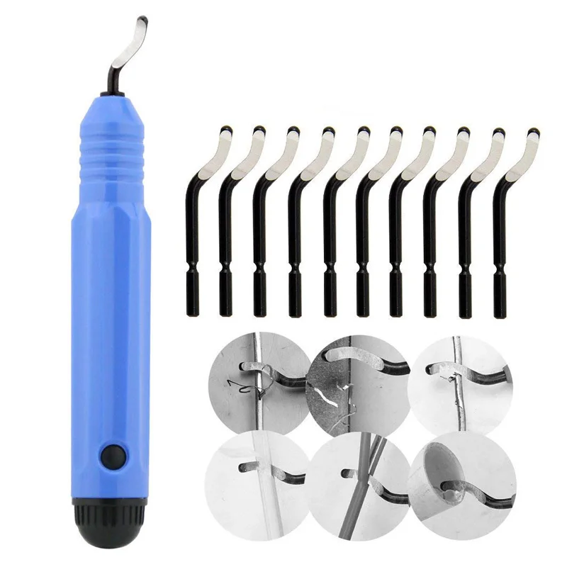 Hand HSS Klinge Entgraten Schaber Rotary Entgraten Klingen Grat Entferner Hand Werkzeug Für Harz Holz Kunststoff Aluminium Kupfer und Stahl Image