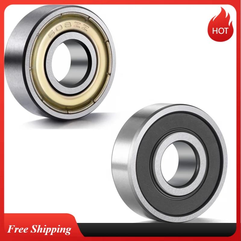 10PCS doppel schild miniatur high carbon stahl lager 608zz 623zz 624zz 635zz 626zz 688zz 3D drucker teile 608Rs 608 lager Image