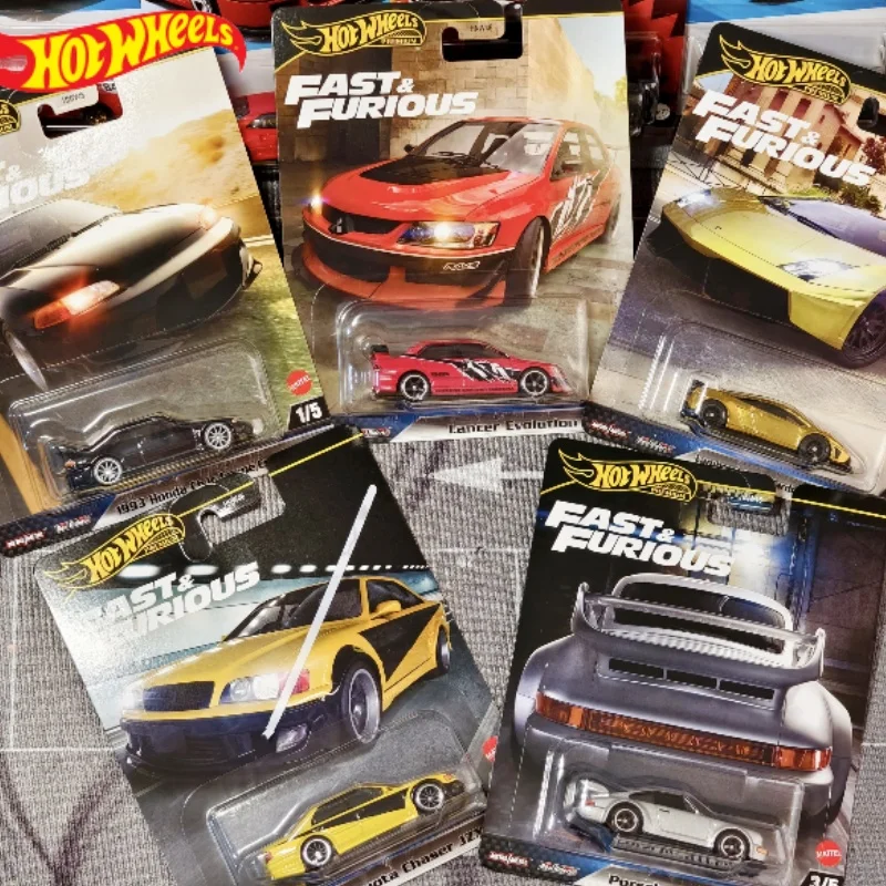 Hot Wheels 2025 Advanced Fast and Furious Series Legierungsautomodell Honda Civic Porsche 911Rs Tpypta Chaser Static 1/64 Lamborghini Image