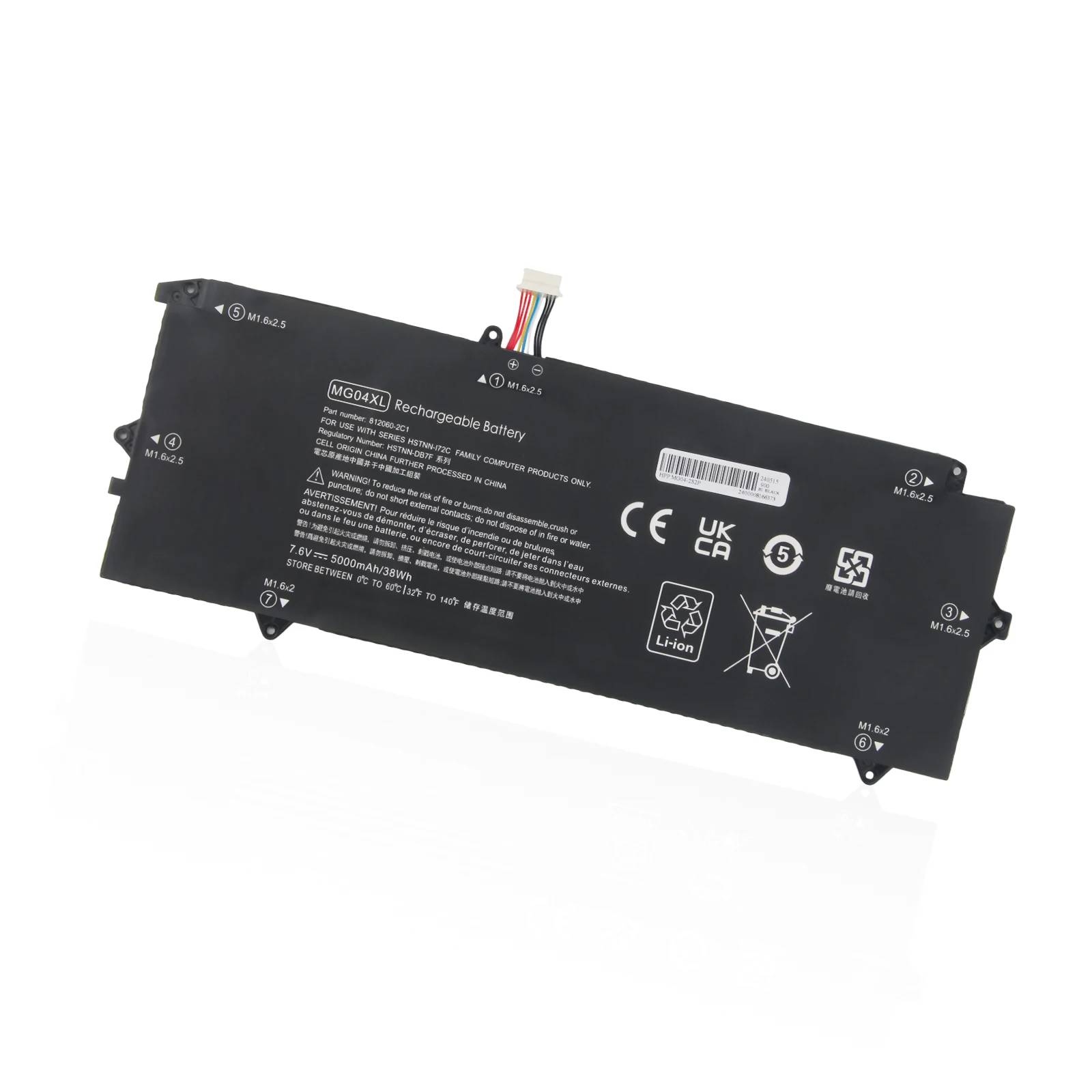 Oyomba MG04XL Laptop-Akku für HP Elite X2 1012 G1, abnehmbares 2-in-1-Business-Tablet M5-6Y54 M5-6Y57 M7-6Y75 M3-6Y30 L5H20EA Image
