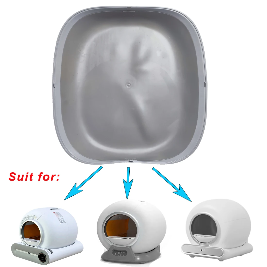 Tonepie Automatische Katzentoilette Zubehör Silikon Pad Katzenstreu Pad Image