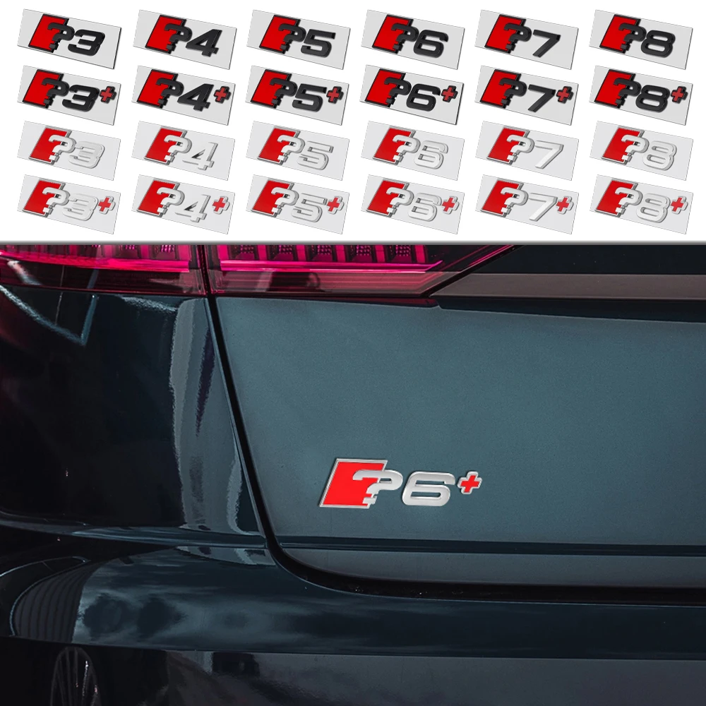 Auto Stamm Emblem Aufkleber Dekor Zubehör Für Audi A3 A4 A5 A6 A7 A8 TT RS Sline S3 S4 Q3 Q4 Q5 Q6 Q7 Q8 Quattro Auto Styling Image