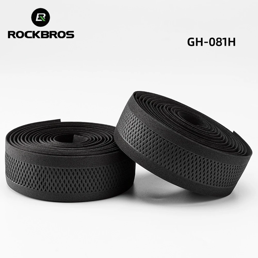 ROCKBROS Fahrrad Atmungsaktive Lenkerbänder Fahrrad Bar Rutschfestes Band EVA Anti-Vibration Wrap Tape Radfahren Lenkerzubehör Image