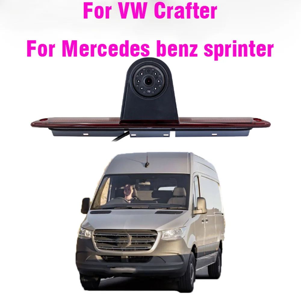 Auto CCD Rückfahrkamera IR LED Bremslicht Parkplatz Nachtsicht Backup Für Mercedes Benz Sprinter W906 VW Crafter Image