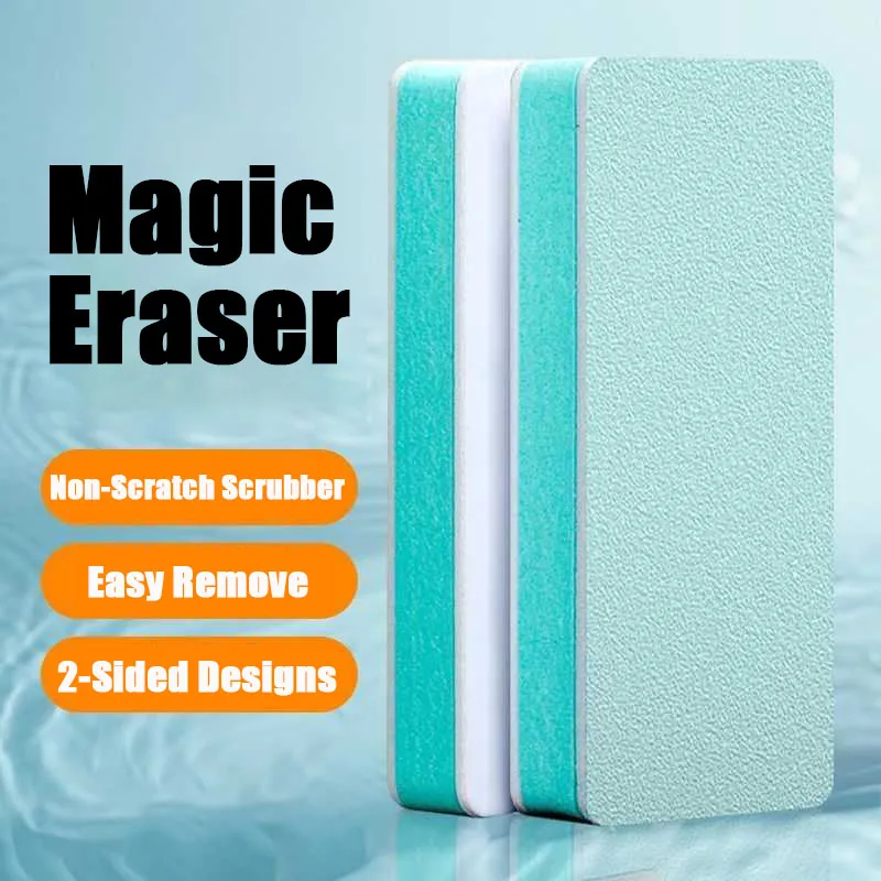 Magische Schwämme, Reinigungsradierer für Glaswände, kratzfester Schrubber, zum Entfernen von Kalk-Reinigungswerkzeugen für Fische und Schildkrötenbehälter Image
