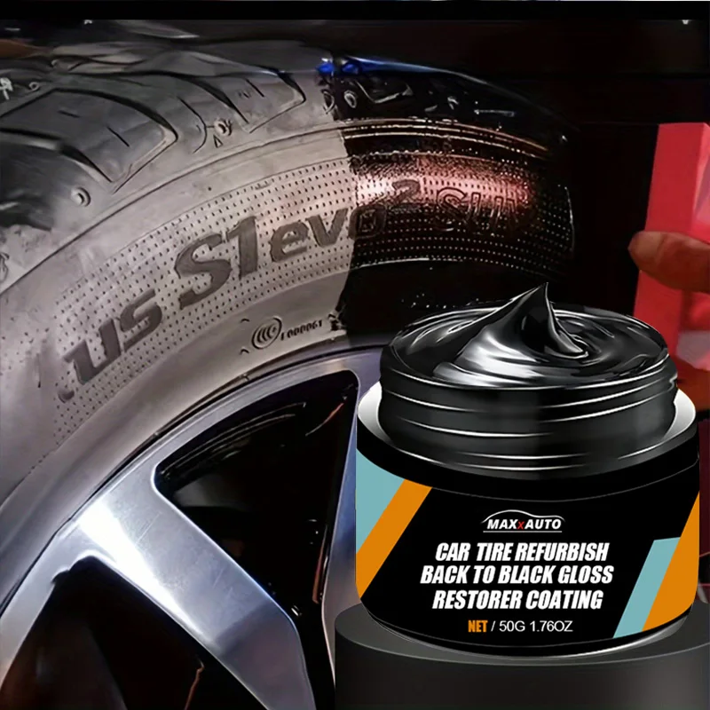 Autoreifen-Wachs-Restaurator, Glanzverstärker, kristallklare Kunststoffplatte, Erneuerung, Beschichtungsmittel, Reifen, Rücken nach Schwarz, Glanzverstärker, Politur Image