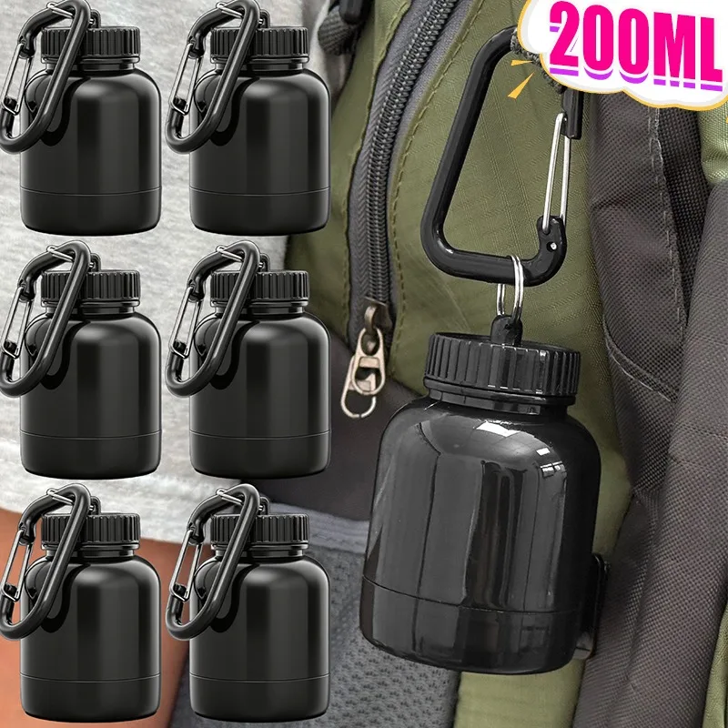 Tragbarer Proteinpulverspender, PP-Ergänzungsbehälter in Lebensmittelqualität für Fitnessstudio, Fitness, Reisen, Sport, Vorgetraining, Shaker-Flasche Image