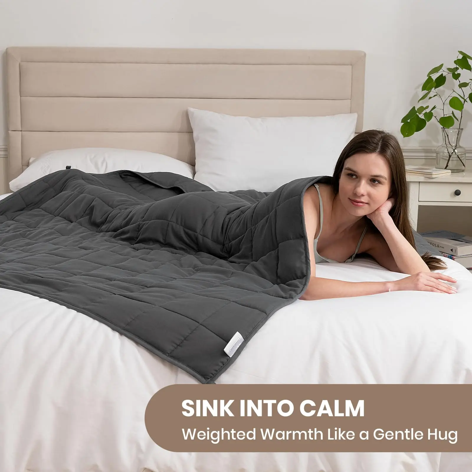Good Nite Gewichtsdecke für Erwachsene, Entspannungsdecke zur Schlafverbesserung, ideal für besseren Schlaf (4-8 kg) Image