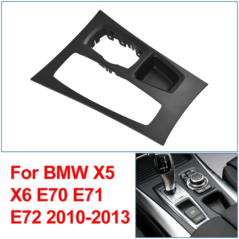 Auto Mittelkonsole Schalthebel Trim Abdeckung Panel Für BMW X5 X6 E70 E71 E72 2010-2013 Image