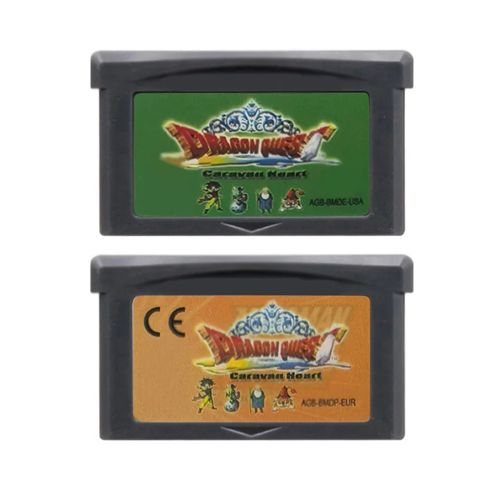 Dragon Quest Series GBA Game 32 Bit Video Game Cartridge Console Card Dragon Quest Monster Caravan Heart USA Version for GBA/NDS