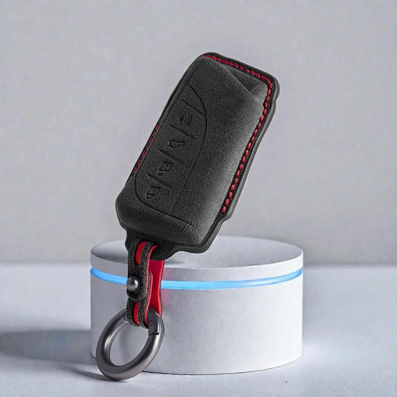 Custodia protettiva per chiave auto Lexus Alcantara adatta a ES IS GS LS NX RX UX Smart Key 3 pulsanti 4 pulsanti / custodia protettiva per chiave aut
