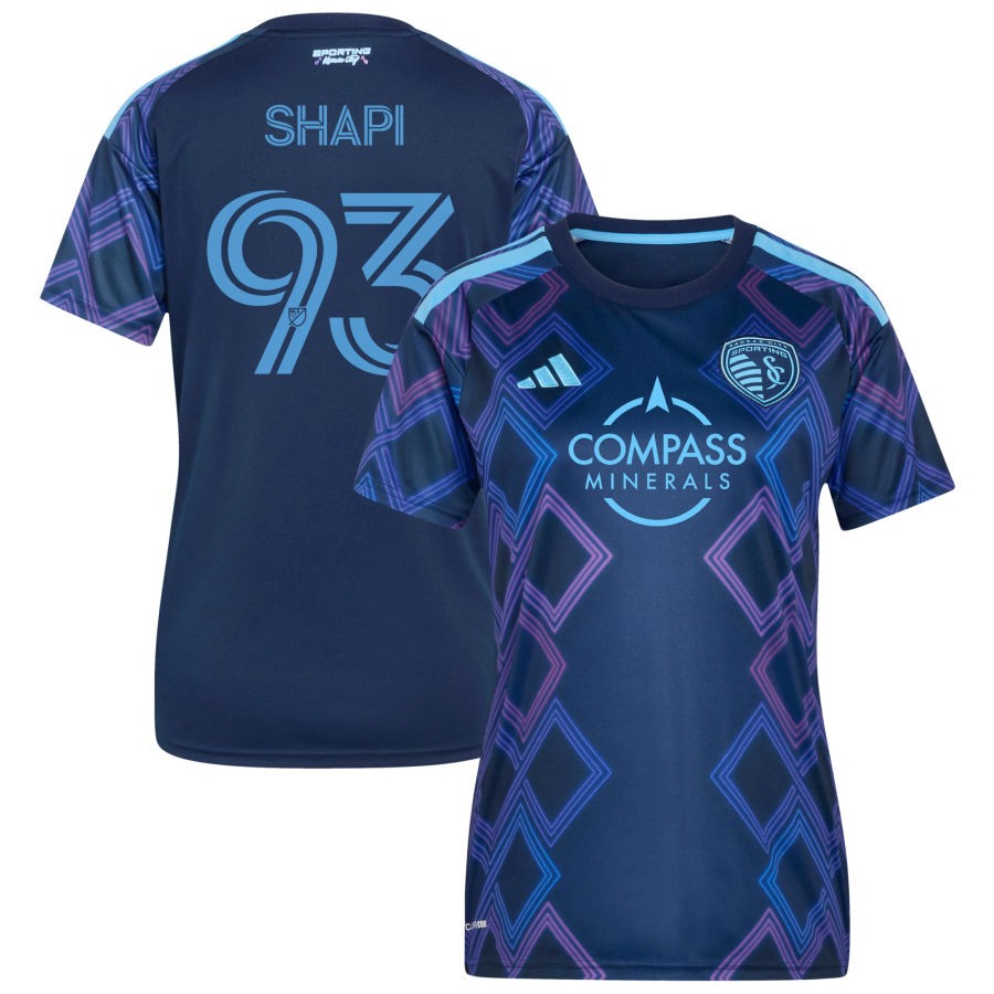 Suleymanov Shapi Women's adidas Blue Sporting Kansas City 2026 The 18th & Vine Kit Replica Custom Jersey