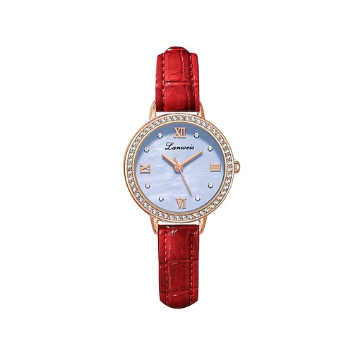 Montre femme élégante et tendance, cadran à motif nacre, étanche IPX7, pour loisirs et sport, avec coffret.