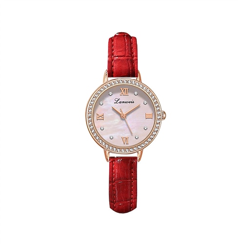 Montre femme élégante et tendance, cadran à motif nacre, étanche IPX7, pour loisirs et sport, avec coffret.