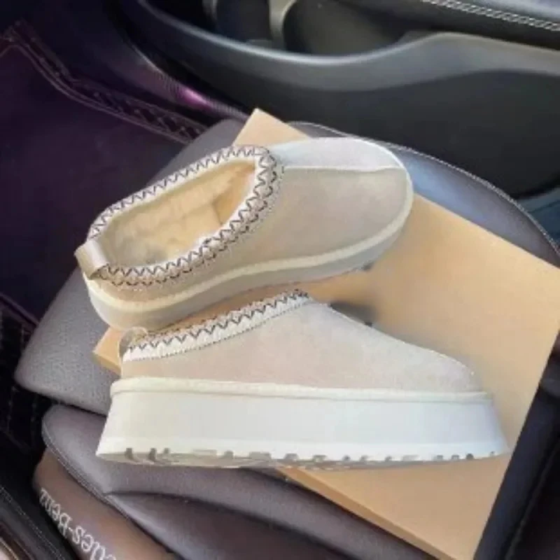 Neue Winter frauen Kurze Plüsch Wohnungen Schnee Stiefel Warme Wildleder Dicken sohlen Schuhe frauen Chelsea Stiefel Große größe Botas Mujer