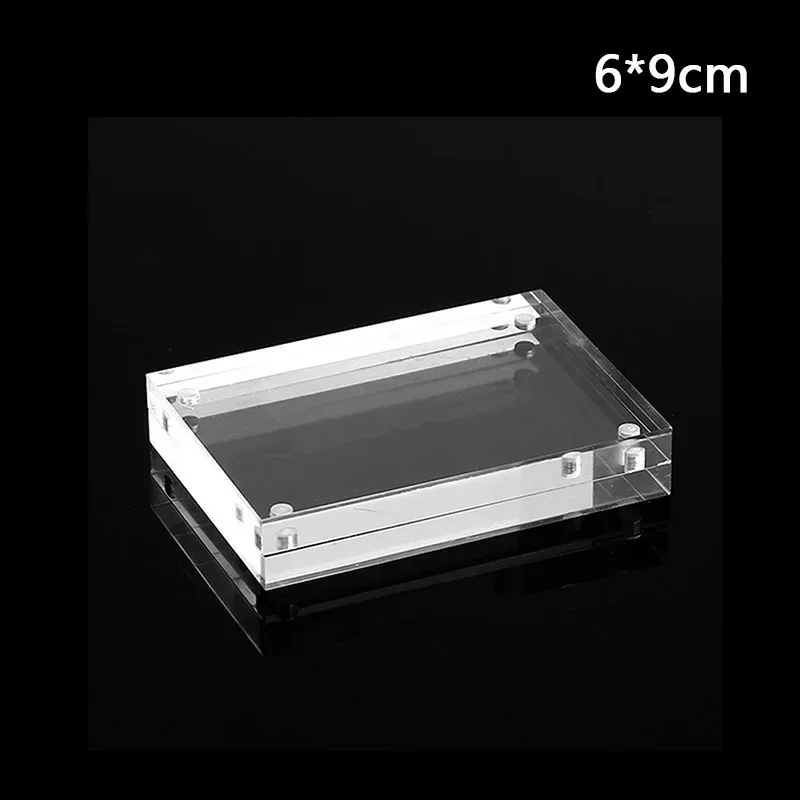 Weihnachtsgeschenk, transparenter Acryl-Fotorahmen, kreativer Bilderrahmen, Schlafzimmer-Deck-Dekor, 55 x 82 mm, 60 x 90 mm, 75 x 105 mm, 100 x 150 mm Image