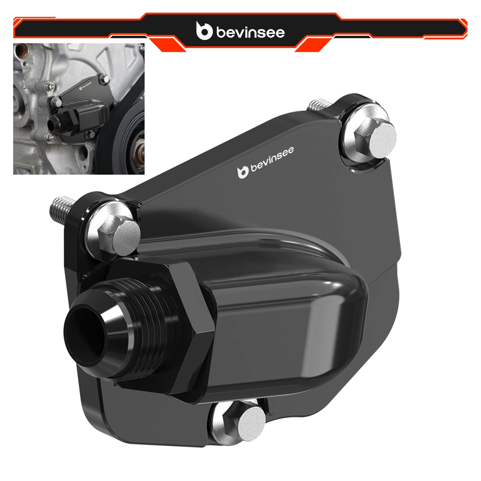 Für Honda K20 K24 Aluminium Steuerkettenspanner Plattenabdeckung AN10 Turbo Ölablass Image